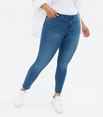 Vero Moda Curve Vmludy Slim Blue Jegging-K Curve Noos Donna Vero Moda Curve Vmludy Slim Blue Jegging-K Curve Noos Donna